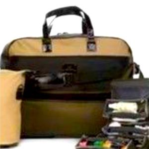 Joy Mangano  New York  Travelease Light Milan Double Decker Rolling Bag in Olive